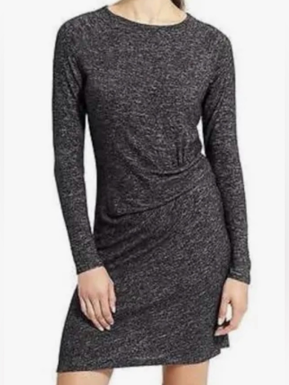 Athleta Solitude Knit Dress with Ruched Waist
